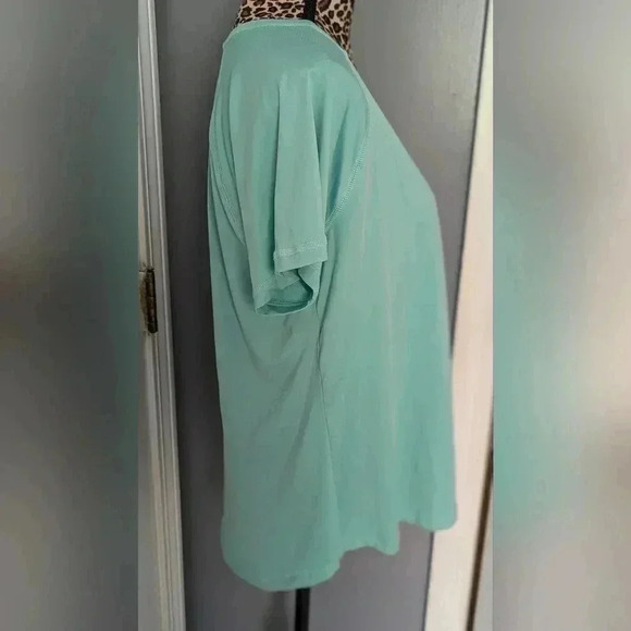 Tek Gear Workout Gear Women's Sleeve Shirt Size L Aqua Color (EUC) - Picture 4 of 9
